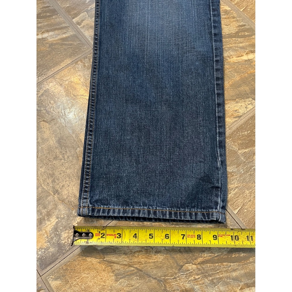 Levis 569 Loose Straight Jeans Mens 38x32 Dark Blue Relaxed Denim - Picture 8 of 8